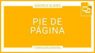 Pie de página en presentaciones Google