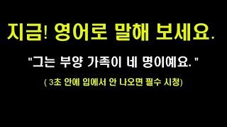 [영어회화] 영어로 말하기 : "그는 부양 가족이 네 명이예요. "