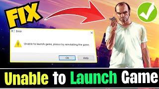 Fix GTA V Enhanced unable to launch game please try reinstalling the game Fix