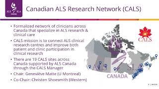 ALS Canada Webinar: Update on ALS clinical trials in Canada and around the globe