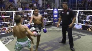 Daniel from Russia (Sinbi Muay Thai) fights at Bangla Boxing Stadium- 2/8/2017