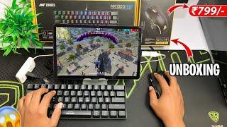 Mechanical Keyboard Mouse Unboxing Full Setup Play Free Fire with Keyboard and Mouse on Mobile