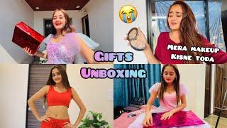 Annual Function ka Gift Unboxing  & Chocolate Day pe Costly Compact Powder Kisne toda Bindass Kavya