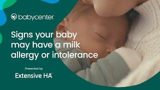 Signs your baby may have a milk allergy or intolerance | Ad Content for Extensive HA