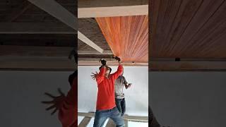 amazing...the senior craftsman taught his superiors how to install the ceiling properly.
