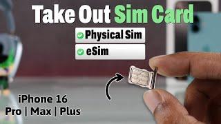 iPhone 16 Pro/Max/Plus: How to Remove/ Insert a SIM Card! [Switch]