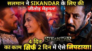 SIKANDAR : Salman Khan Did this Big thing In 2 Days Instead of 4 Amid Tight Security !