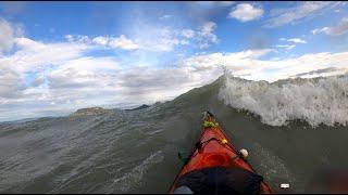 Fun experience kayaking, huge waves on Lake Balaton  2022 ytb1  movie