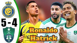 Ronaldo BACK  Hat-Trick In 5Min - Al Nassr vs Al Ahli 5-4 - All Goals & Highlights - 2024