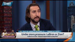 FIRST THINGS FIRST | Nick Wright HEATED " Lebron James Is ALWAYS Under The MOST Pressure" | NBA