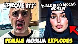 WOW! CRAZY Female Muslim ATTACKS The BIBLE... And COMPLETELY BACKFIRES + HONEST Muslim Calls Sam