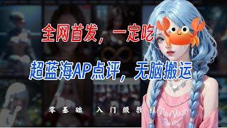全网首发，超级蓝海冷门项目揭秘【大点评AP掘金计划】，AI无脑搬运即可，每天半小时日入汽车碎片~完整教程分享！！