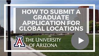 How to submit a graduate application for Global Locations