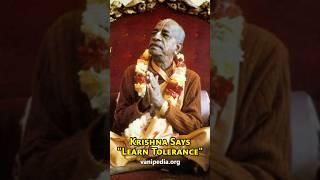 Krishna Says Learn Tolerance - Prabhupada 0785