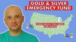 How Much Gold & Silver You Need For An Emergency In Each US State