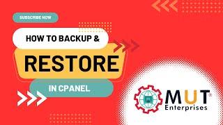 How to Backup and Restore in Cpanel | CPANEL | MUT Enterprises | Best Hosting Services