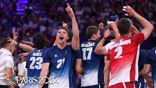 France overpowers Poland for men's volleyball gold medal in front of ELECTRIC crowd | Paris Olympics