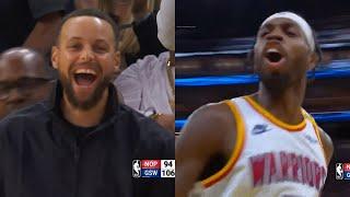 Steph Curry so hyped as Buddy Hield takes over with 19pts in 4th qtr vs Pelicans