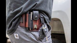 Tale of Knives leather - How to loop your EDC belt sheath - Handmade in the USA everyday carry gear