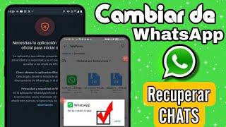 Cómo CAMBIAR de WHATSAPP - HAZ ESTO y RECUPERA tus chats