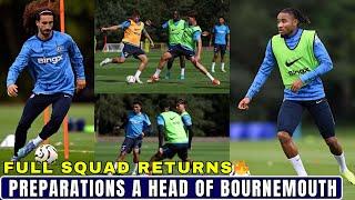 FULL SQUAD RETURNS Cucurella, Neto, Veiga And Sancho All In Preparations To Face Bournemouth.