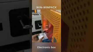 Automatic sealing and shrinking machine for pack #electronic #box by POF#film #shrink #wrapper #wrap