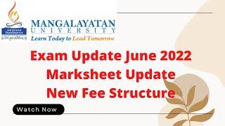 F-Tel Manglayatan University Examination June 22 | New Course List | New Fee Structure | #aligarh