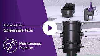 Maintenance video – Basement drain KESSEL Universale Plus pipeline