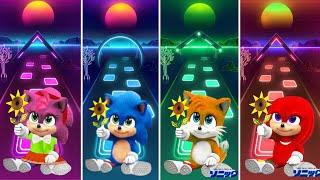 Baby Amy - baby Sonic - Baby Tails - Baby Knyckles | Tiles Hop EDM