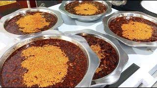 Street Food in Sichuan China - All peppers are free +Chicken soaked in a pot of red chili oil