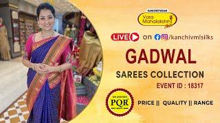 Gadwal Sarees Collection | WhatsApp Number 89 0001 0002 | Kancheepuram Varamahalakshmi Silks Sarees