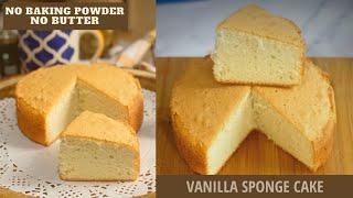 Bake the PERFECT Vanilla Sponge Cake WITHOUT BAKING POWDER!