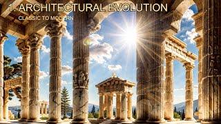 Architectural Evolution: A Journey from Classical to Futuristic Designs in Stunning Visuals