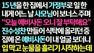 (감동사연) 15년 가정부로 일 한 내게 사모님이 예비사돈 오니 진수성찬 부탁해 차리던 중 들어온 예비사돈이 내 얼굴을 보고 오열하기 시작하는데 /신청사연/라디오드라마/사연라디오