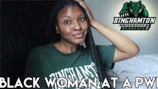 MY EXPERIENCE AS A BLACK WOMAN AT A PWI | BINGHAMTON UNIVERSITY SOM | COLLEGE TALK | KENSTHETIC