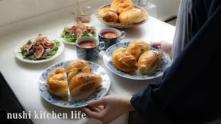 #77 Bread baking holiday. Home cooking made by a Japanese wife.