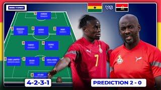 GHANA VS ANGOLA-BLACK STARS TACTICAL STARTING XI(PREDICTED)-LATEST FROM BLACK STARS CAMP