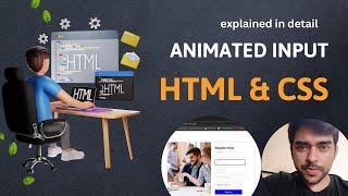 Animated input with html and css  - source code in description