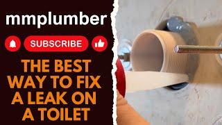 The best way to fix a leak on a toilet!