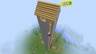 1000$ GİZLİ UZAY KULE EV - Minecraft