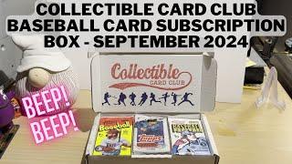 Collectible Card Club Baseball Card Subscription Box - September 2024