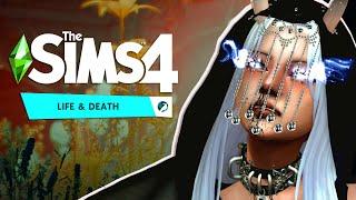 new sims 4 ep: life & death | making my mc ‍⬛️