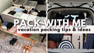 SUMMER VACATION PACK WITH ME | Tips & Ideas To Stay Organized When Packing & Prepping For Traveling