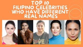 TOP 10 FILIPINO CELEBRITIES WHO HAVE DIFFERENT NAMES | Showbiz Pinas Ngayon