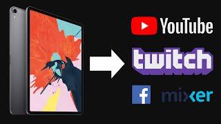 How To Live Stream iPad to YouTube, Twitch, or other platforms // Works with Procreate and most apps