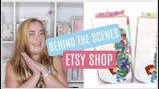 Behind the Scenes Of A Sticker Shop || Day In The Life of An Etsy Shop Owner