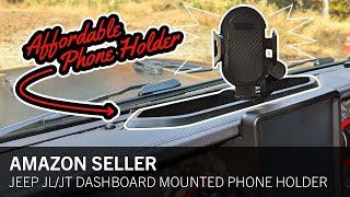 Affordable Amazon Dashboard Phone Mount for Jeep Wrangler JL/Gladiator JT | Unbox, Install & Review