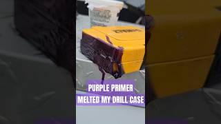 Purple Primer Melted My Drill Case #diy #plumbing #shorts #diy #repairs