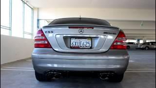 C55 AMG (RENNtech Headers) LOUD SOUNDS!! Revving + Parking Garage!