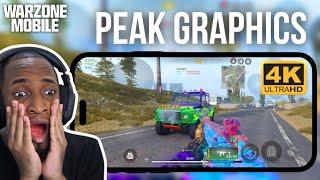 *NEW* PEAK GRAPHICS IPHONE 15 PRO GAMEPLAY IN WARZONE MOBILE!